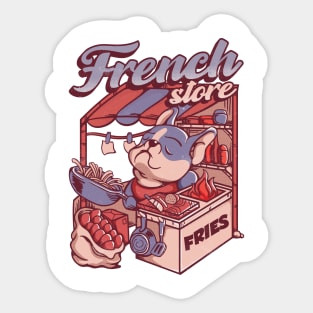 French Bulldog Store Sticker